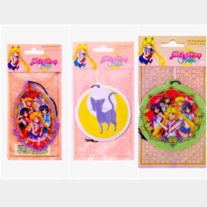 Sailor Moon 3 Pack Bundle Air Freshener NWT
